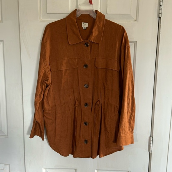 A New Day burnt orange Shacket XXL - Picture 1 of 4